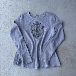 Gray Long Sleeve  Top